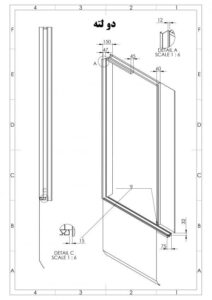 درب نیمه کابین دولته یاران-آسانسورمن