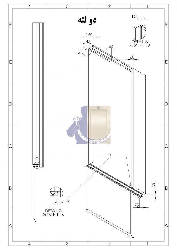درب نیمه کابین دولته یاران-آسانسورمن نیمه اتومات 70 دولته یاران2 درب نیمه کابین دولته یاران-آسانسورمن