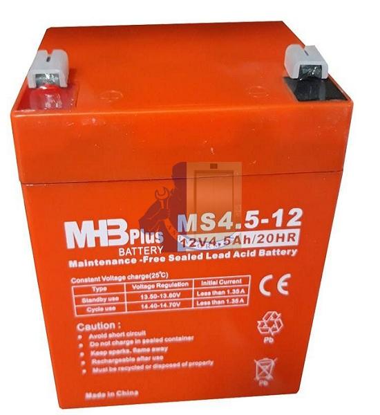 باتری 12 ولت 4.5 آمپر MHBplus-آسانسورمن باتری 12 ولت 4.5 آمپر MHBplus-آسانسورمن