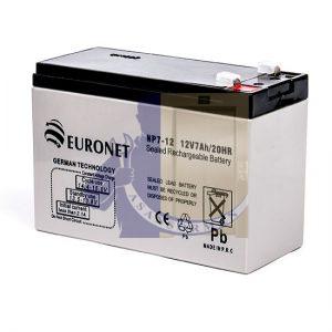 باطری 12 ولت 7 آمپر EURONET