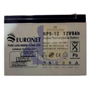 باتری 12 ولت 9 آمپر EURONET-آسانسورمن