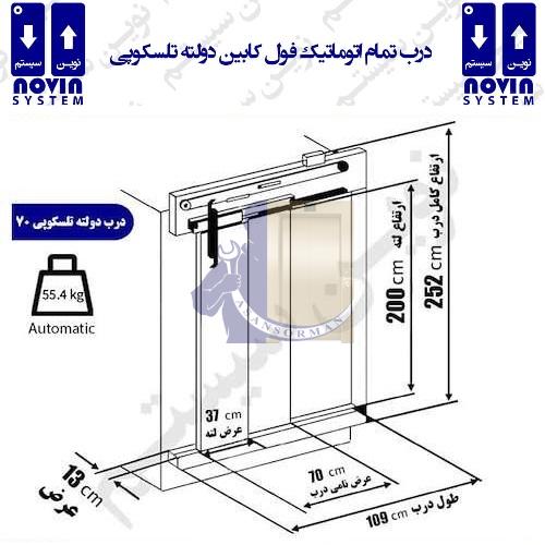 درب فول کابین 70 دولته نوین سیستم (1)