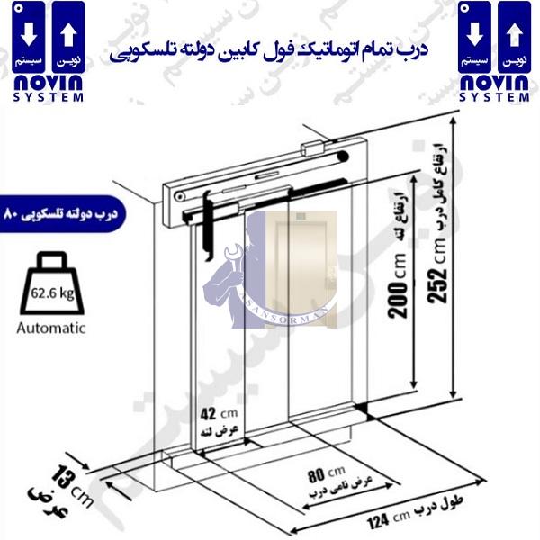 درب فول کابین 80 دولته نوین سیستم (1)